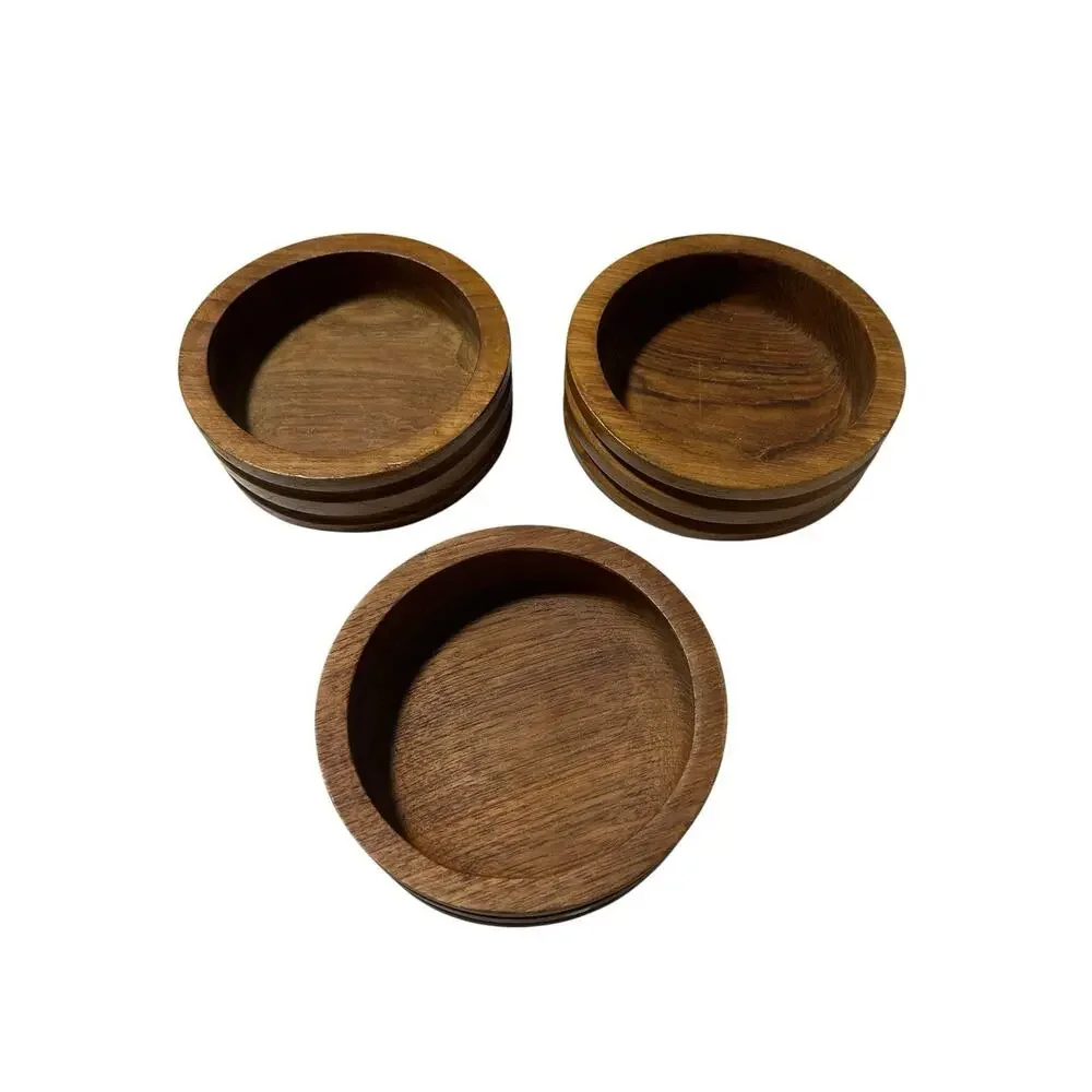 Vintage Teak Wood Mid-Century Salad Bowl Unique Shape Scandi Minimalist Boho MCM